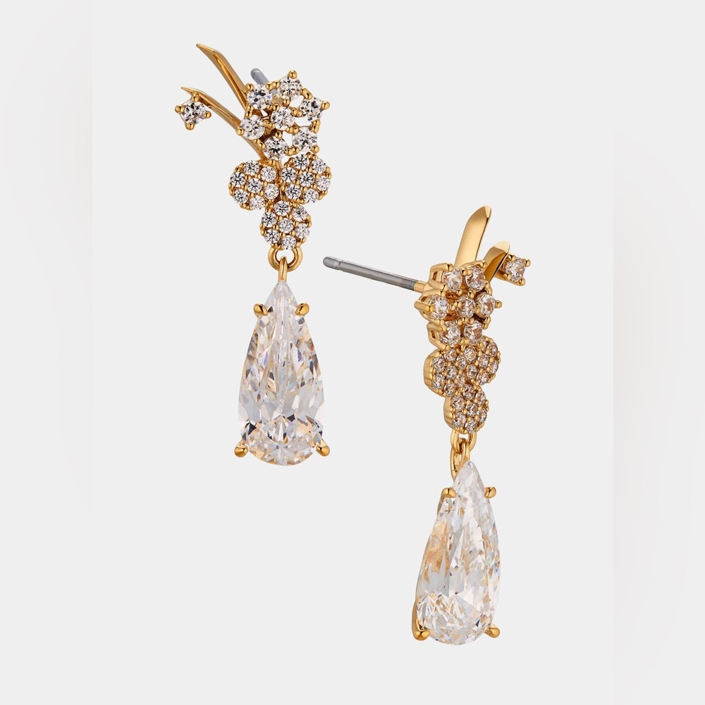 Nadri Midsommer drop earrings in Gold NWT